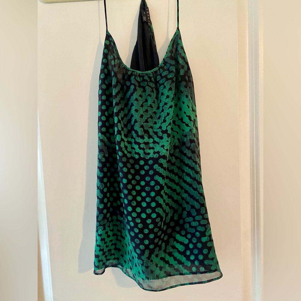 Theory silk racer back cami